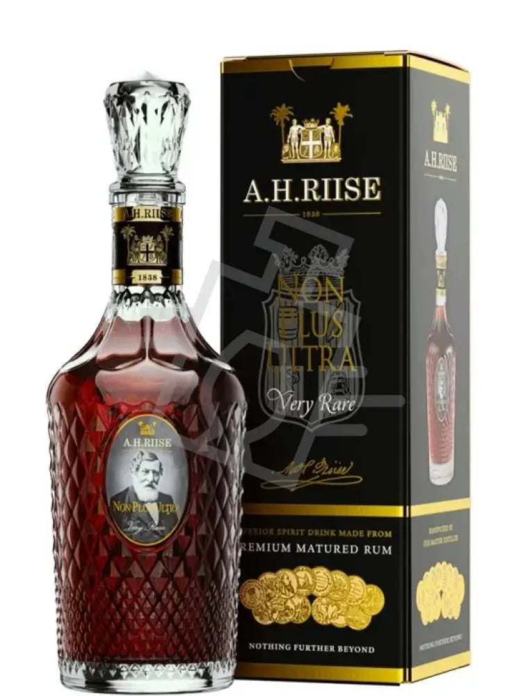 A.H. RIISE Rum Non Plus Ultra 0,7l Very Rare 42% DD.