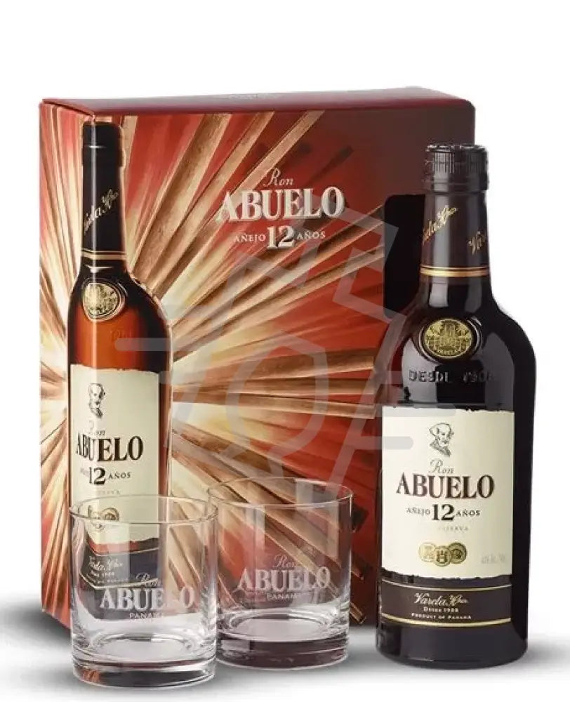 ABUELO Rum 12y 0,7l 40% DD. + 2 pohár