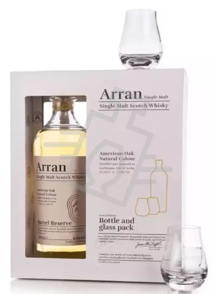 ARRAN Whisky 0,7l Barrel Reserve Single Malt S. 43% DD.+ 2 pohár