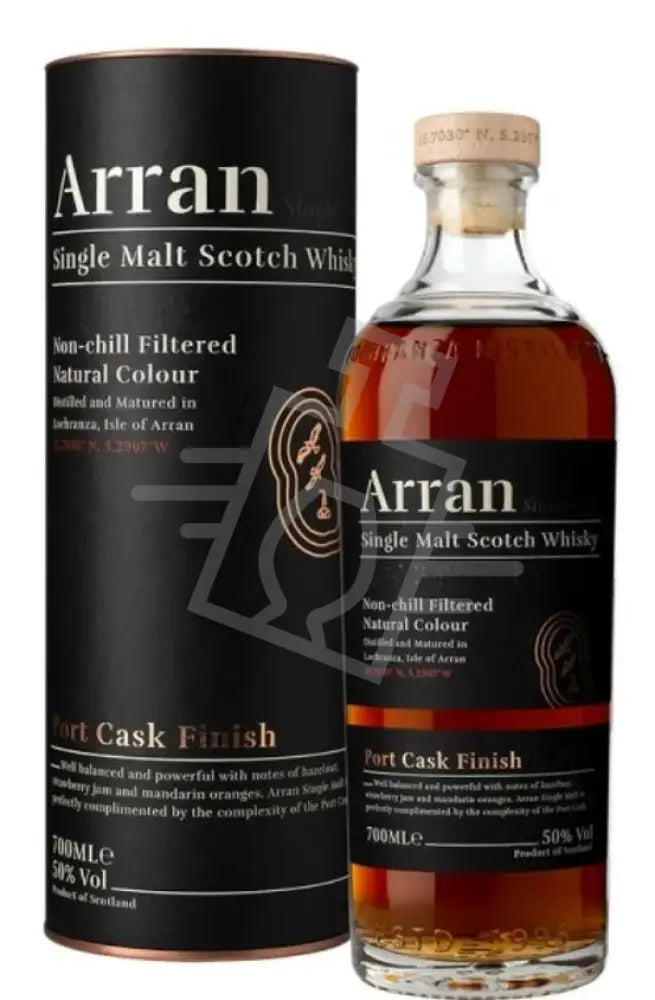 ARRAN Whisky 0,7l Port Cask Finish Single Malt S. 50% DD.