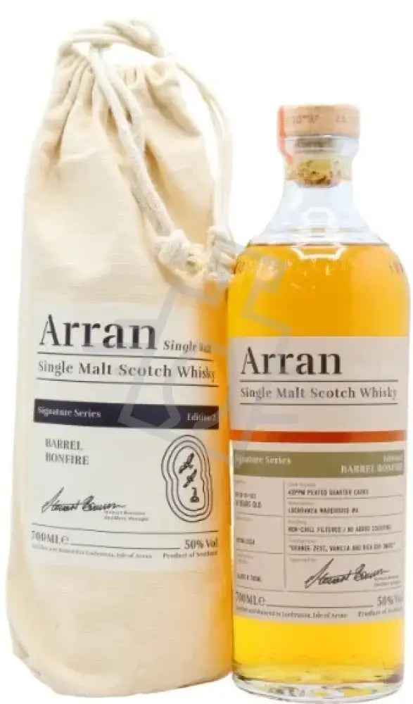 ARRAN Whisky Signature Series 0,7l Editon 2. Barrel Bonfire 50% (Zsákos)