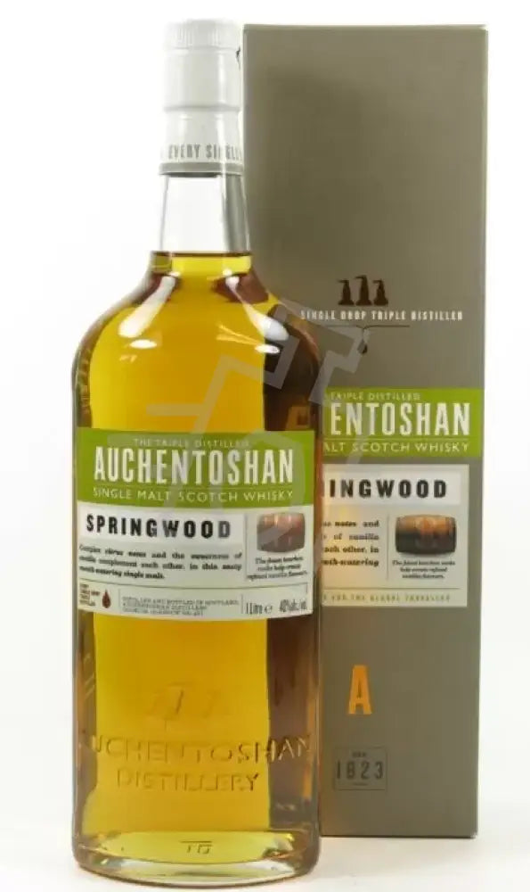 AUCHENTOSHAN Whisky 1,0l Springwood Triple Distilled Single M. S. 40% DD.