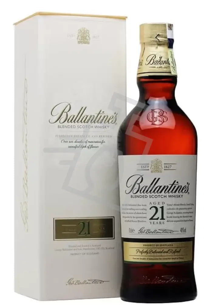 BALLANTINE'S Whisky 21y 0,7l 40% DD. (fehér)
