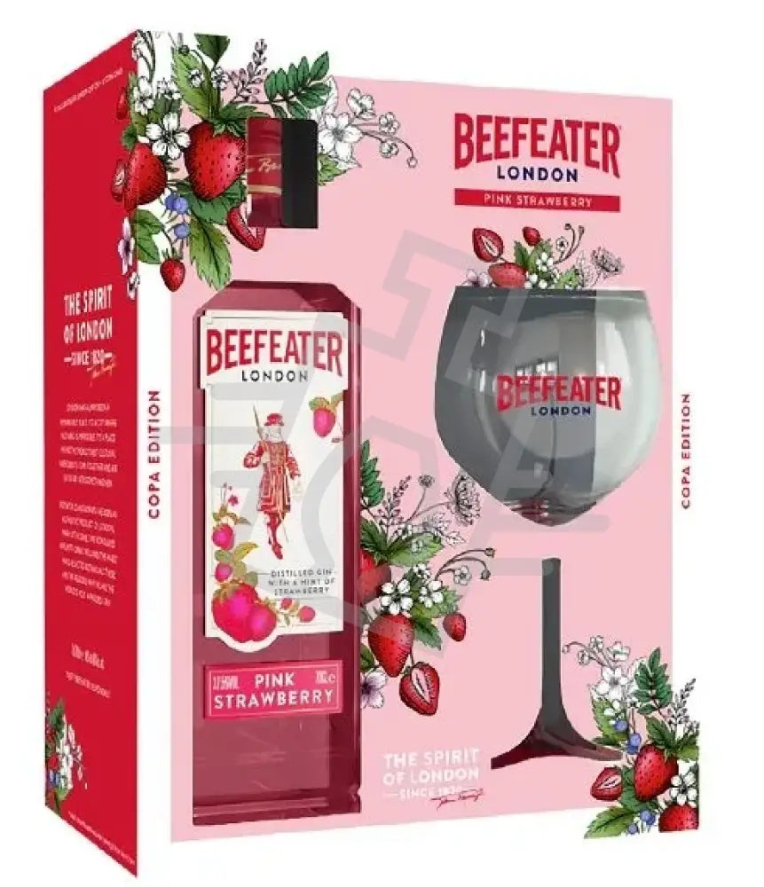 BEEFEATER Gin Pink 0,7l Strawberry 37,5% DD. + pohár