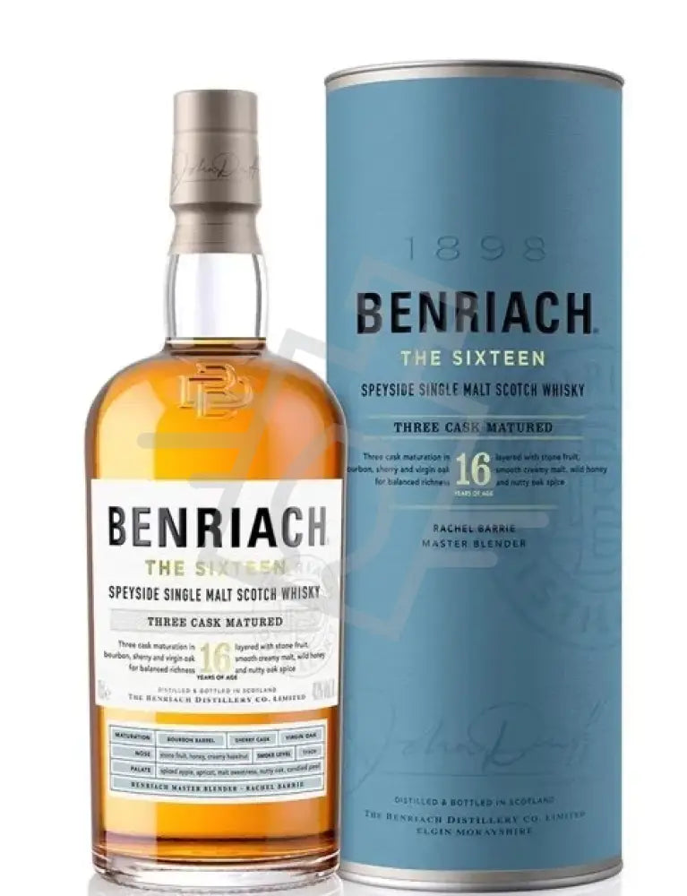BENRIACH Whisky 16y 0,7l The Sixteen Three Cask Matured 43% DD.