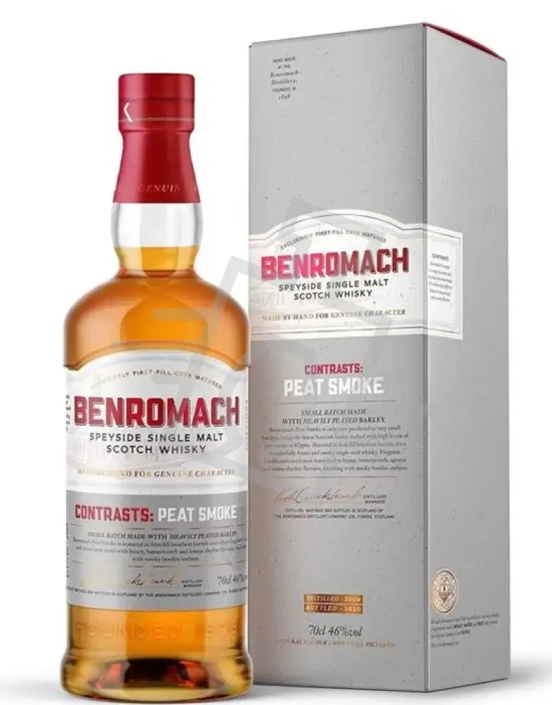 BENROMACH Whisky 0,7l Peat Smoke 2009. Bourbon Cask Matured 46% DD.