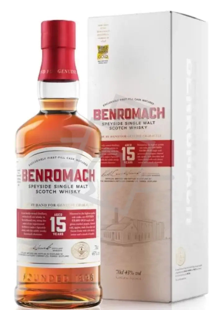 BENROMACH Whisky 15y 0,7l Speyside Single Malt Scotch 43% DD.