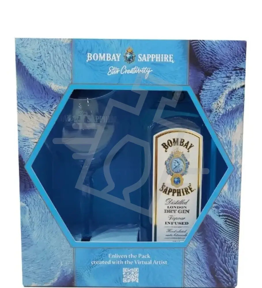 BOMBAY Gin Sapphire 0,7l London Dry 40% DD. + pohár
