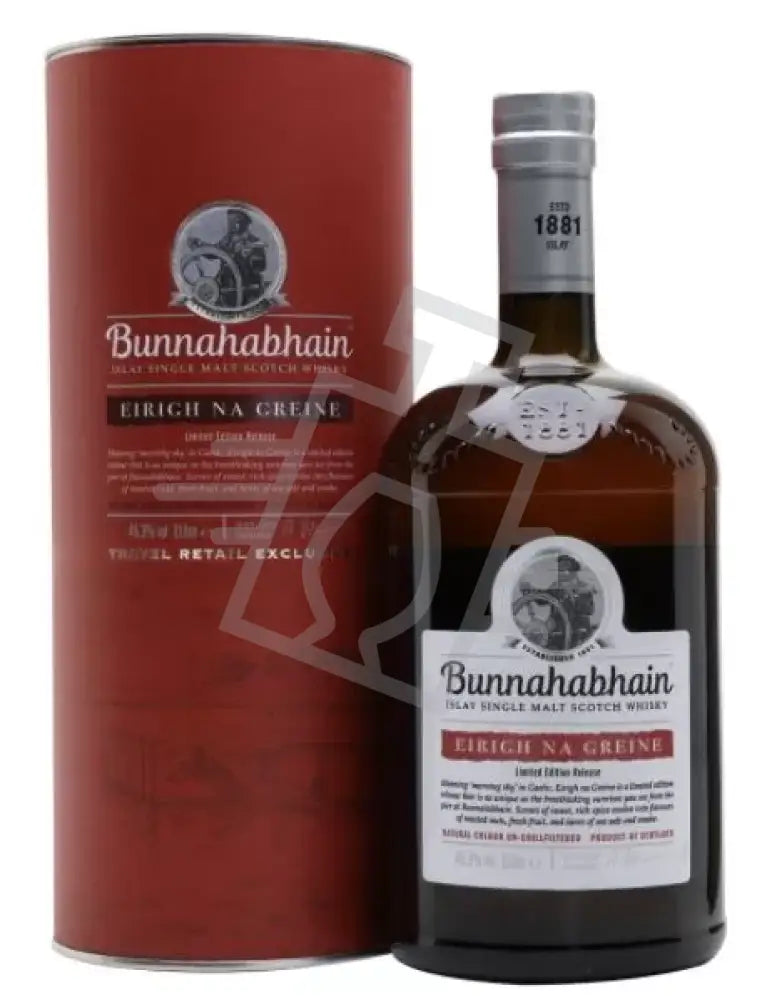BUNNAHABHAIN Whisky 1,0l Eirigh Na Greine Single Malt Scotch 46,3% DD.