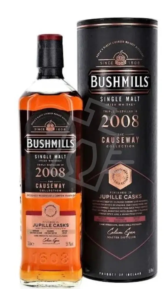 BUSHMILLS Whisky Causeway Coll. Vintage 2008. Jupille Cask 0,7l 55,1% DD.