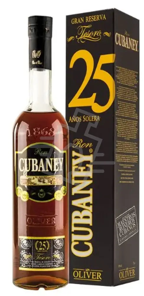CUBANEY Rum 25y 0,7l Tesoro 38% DD.