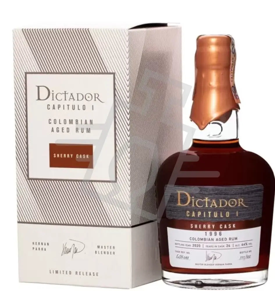 DICTADOR Rum 0,7l Capitulio I Sherry Cask 1996 Bottl:2020. 24 years 44% DD