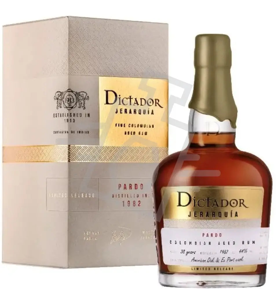 DICTADOR Rum 0,7l Jerarquía Pardo 1982. Am.Oak & Ex Port Cask L.E. 44% DD.