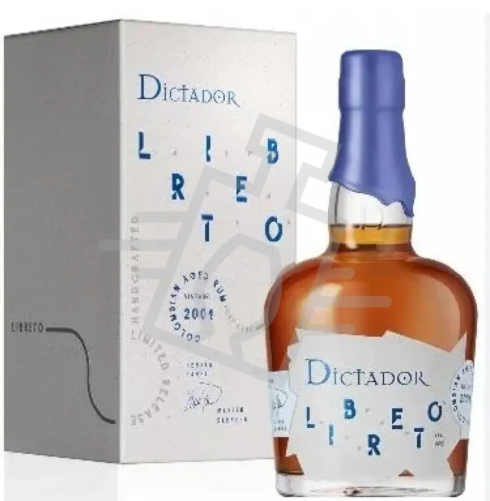 DICTADOR Rum 0,7l Libreto 2001. American Oak Cask Lim. Ed. 42% DD.