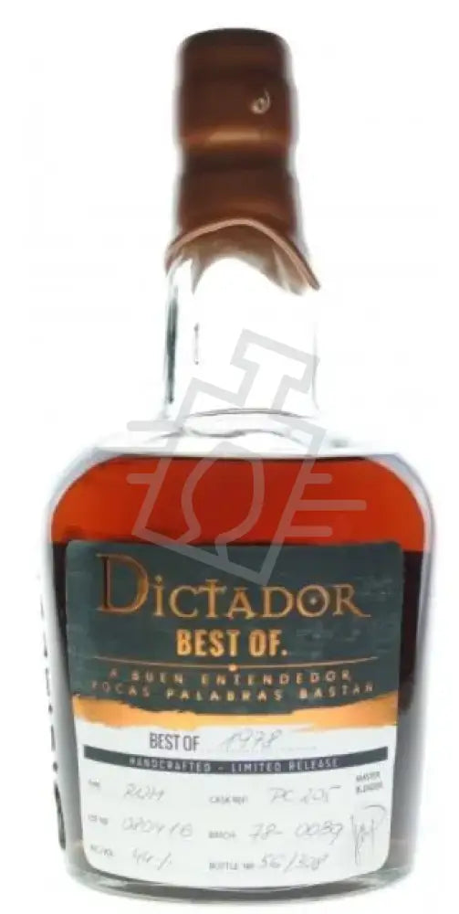 DICTADOR Rum 0,7l The Best Of 1978 Extremo 43%