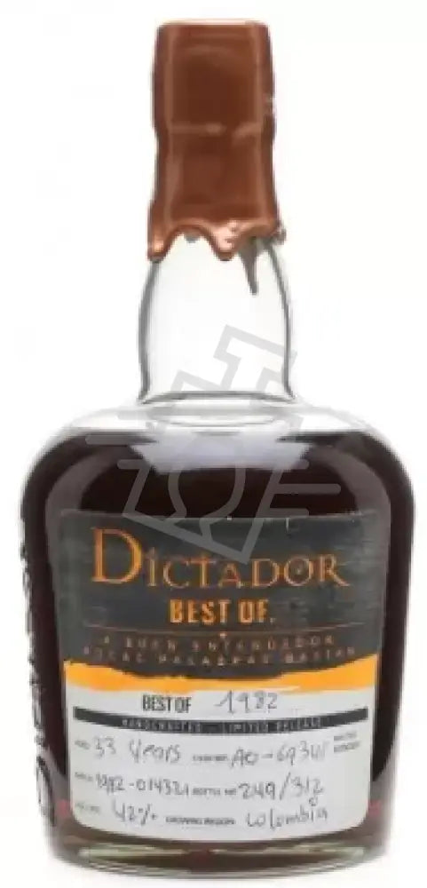 DICTADOR Rum 0,7l The Best Of 1982 41,2%