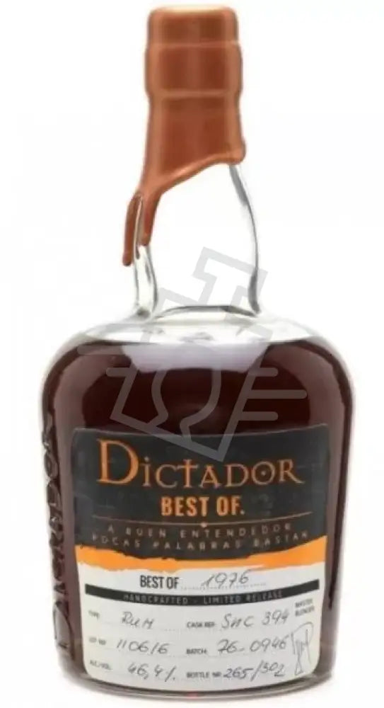 DICTADOR Rum 0,7l The Best Of 1976 43%