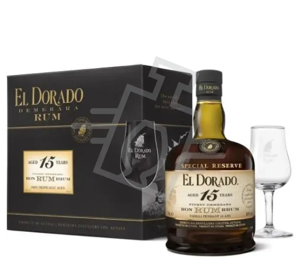 EL DORADO Rum 15y 0,7l Special Reserve 43% DD. + 2 pohár (Demerara)