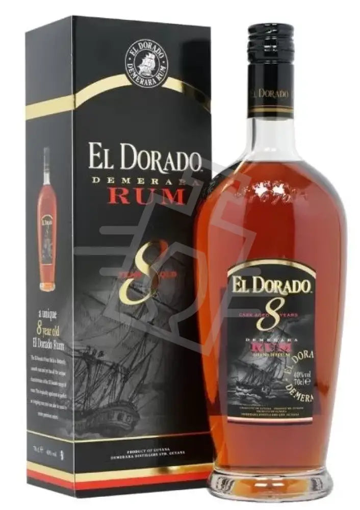 EL DORADO Rum 8y 0,7l Demerara 40% DD.