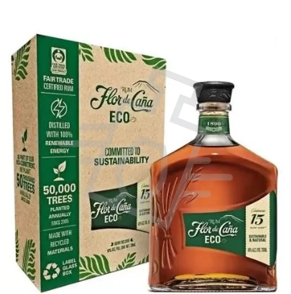 FLOR DE CANA Rum 15y 0,7l ECO Carbon Neutral Certified 40% DD.
