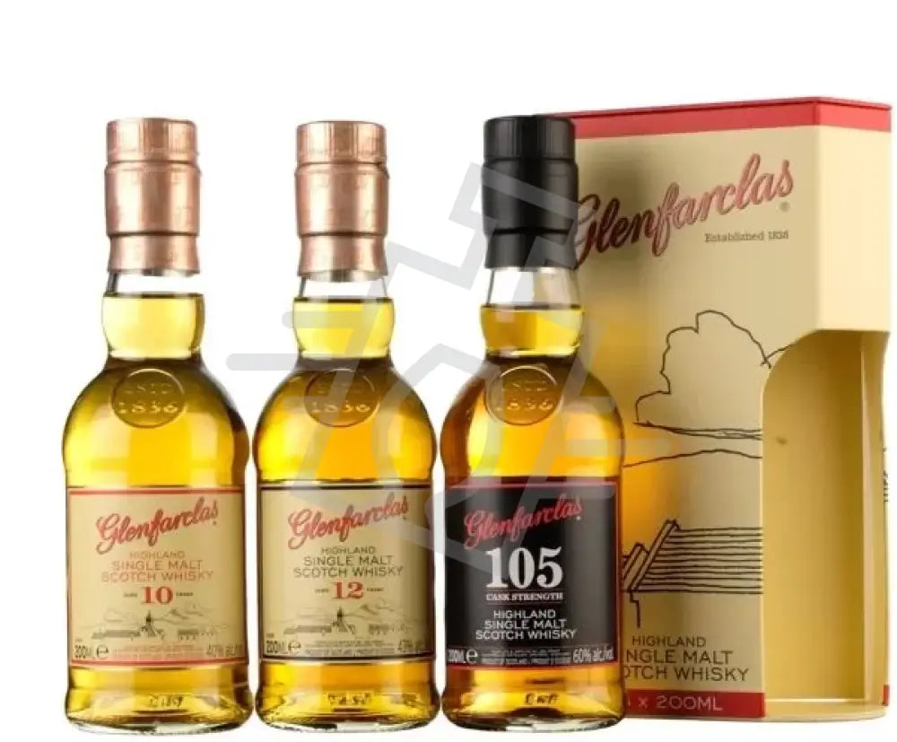 GLENFARCLAS Whisky Trio Pack 0,2l*3 DD. (10y.40% - 12y.43% -105.60%)