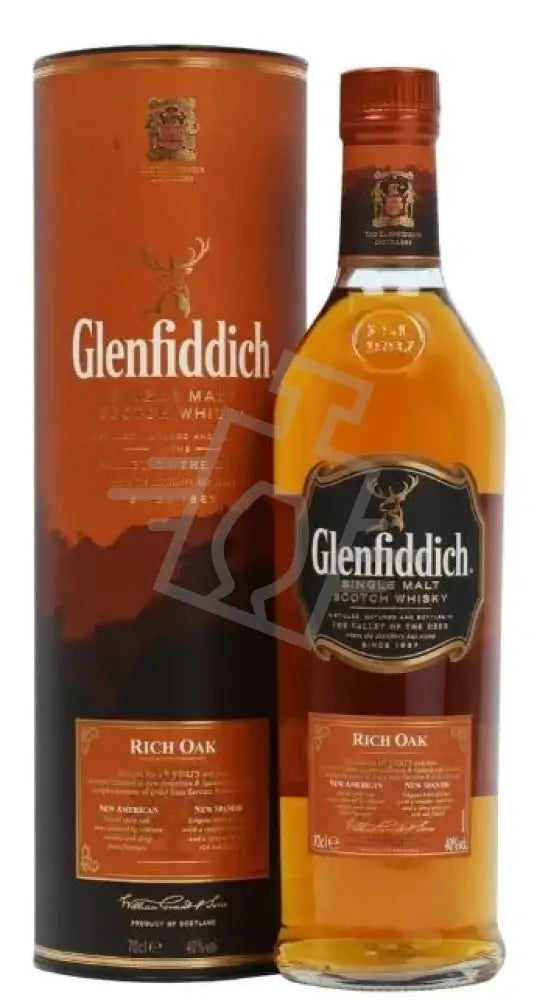 GLENFIDDICH Whisky 14y 0,7l Rich Oak Single Malt Scotch 40% DD.