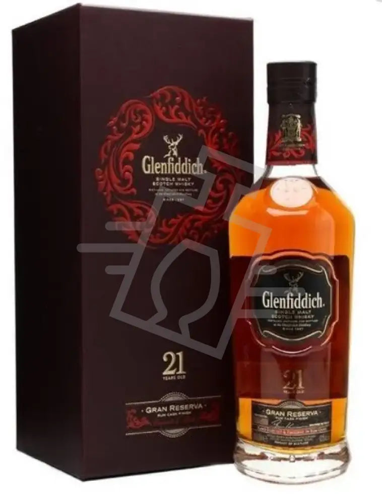 GLENFIDDICH Whisky 21y 0,7l Gran Reserva Single Malt Scotch 40% DD. (barna