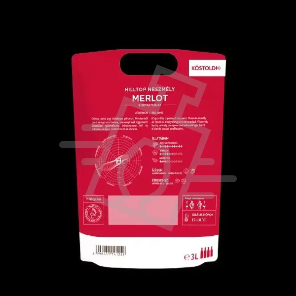 HILLTOP 3l Merlot Bortarisznya