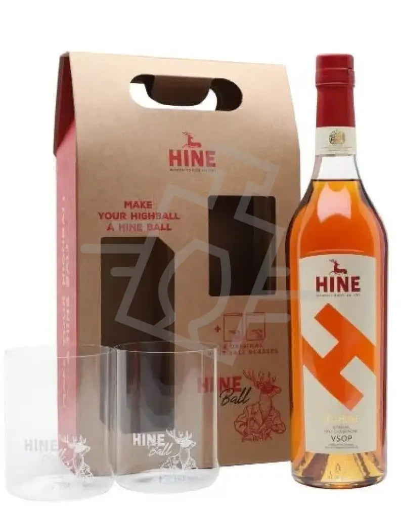 HINE Konyak 0,7l H by Hine VSOP Fine Champagne 40% DD. + 2 pohár
