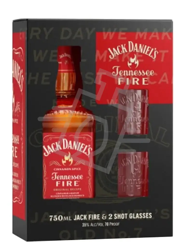 JACK DANIEL'S Whisky Fire 0,7l Cinnamon Spice 35% DD. + 2 pohár