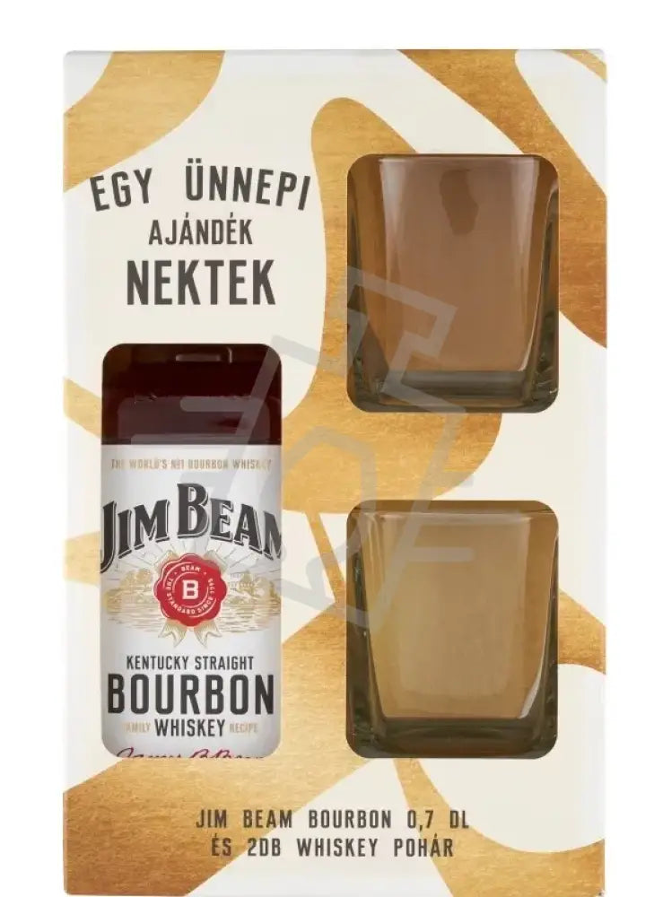 JIM BEAM Whisky 0,7l 40% DD. + 2 pohár
