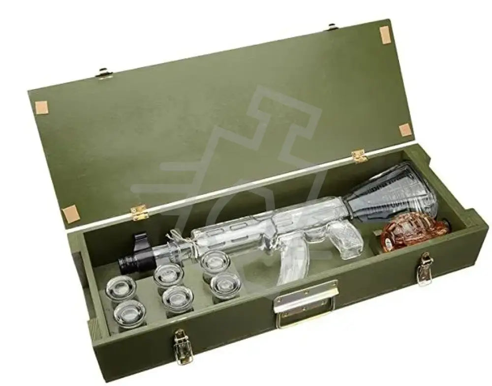AK-47 Army Vodka 1,0l Kalashnikow 40% + 0,2l Bitter 40% FADD. + 6 pohár