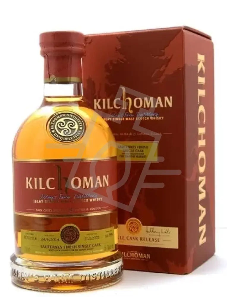 KILCHOMAN Whisky 0,7l 2013 Vintage Sauternes Single Cask Finish 55,8% DD.