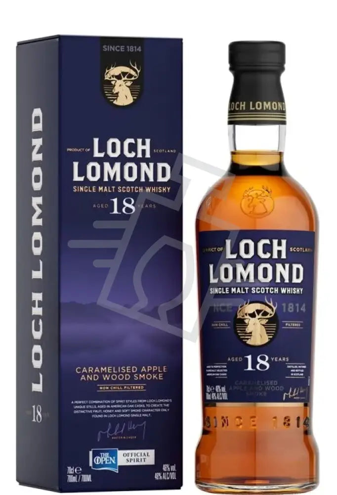LOCH LOMOND Whisky 18y 0,7l Caramelised Apple And Wood Smoke 46% DD.