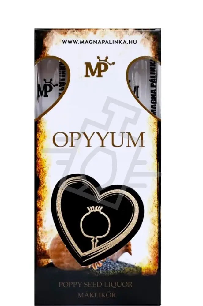 MAGNA Pálinka 0,5l Opyyum Máklikőr 30% DD. + 2 pohár