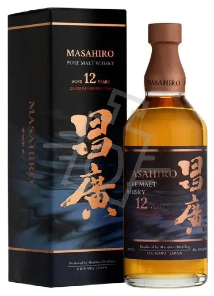 MASAHIRO Whisky 12y 0,7l Pure Malt Oloroso Sherry Cask 43% DD.