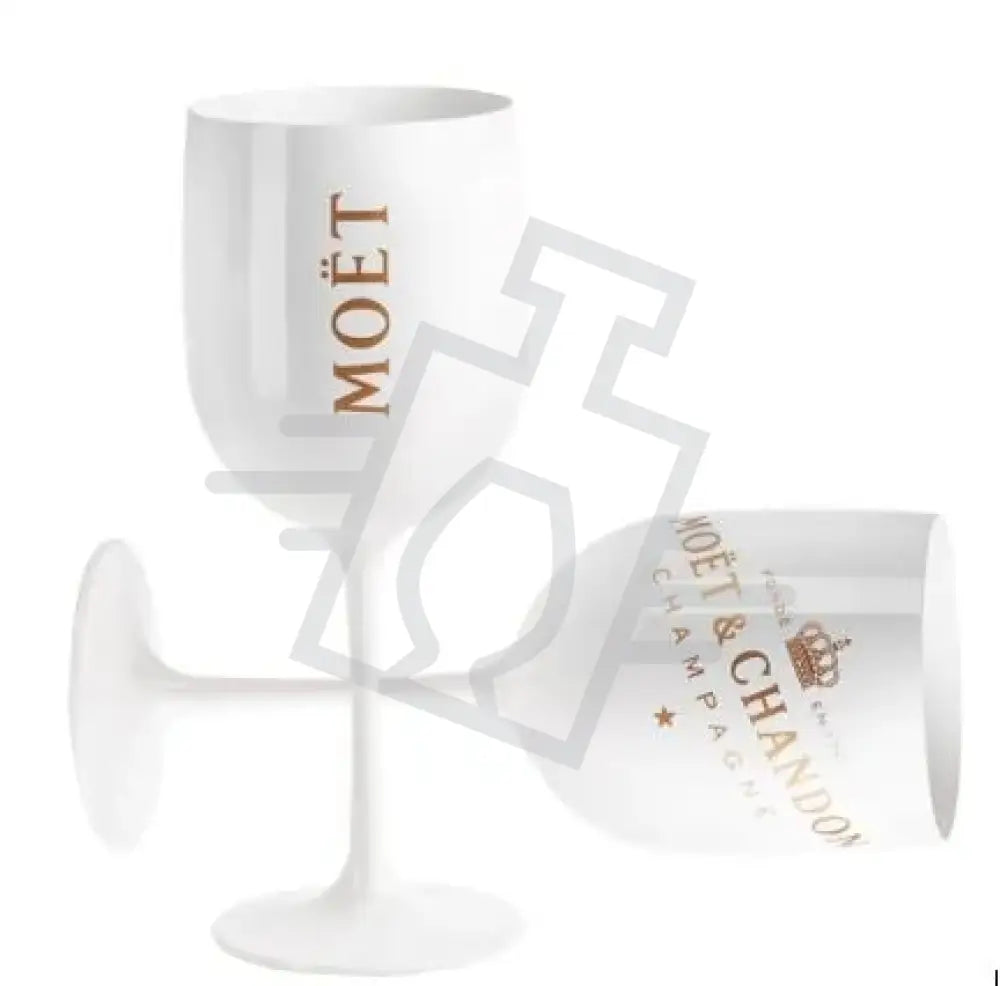 MOET & CHANDON Acryl Kehely Fehér (2034580) 6DB-OS SZETT