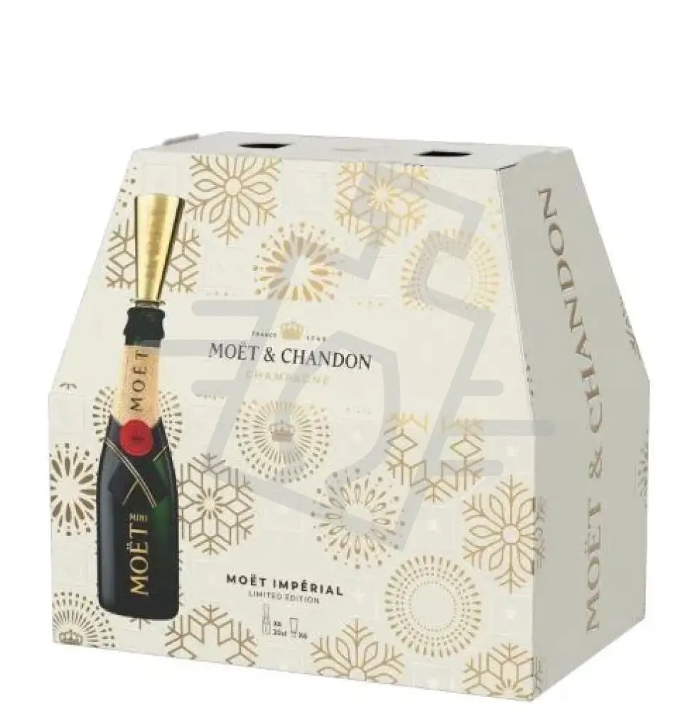 MOET & CHANDON Champagne Brut 0,2l*6 Imperial DD. EOY 2022 + 6 flute