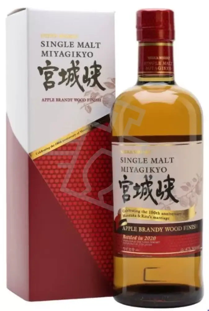 NIKKA Whisky Miyagikyo 0,7l Apple Brandy Wood Finish Single Malt 47% DD.