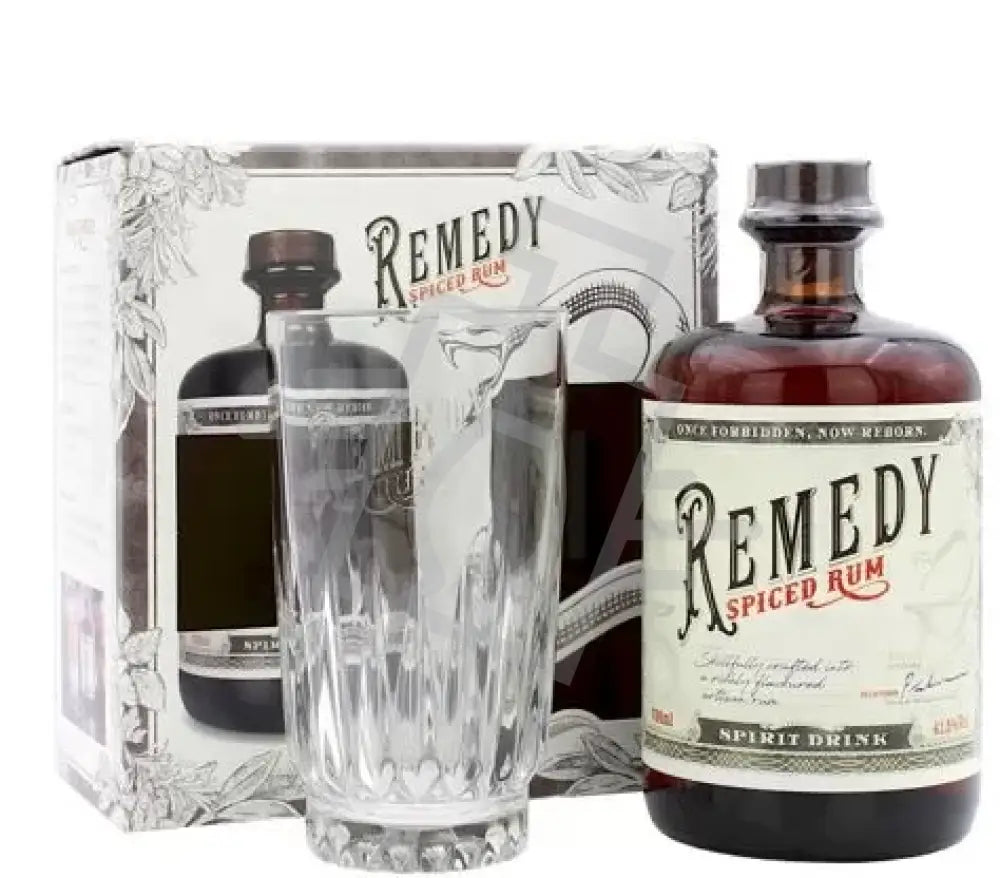 REMEDY Rum 0,7l Spiced 41,5% DD. + pohár