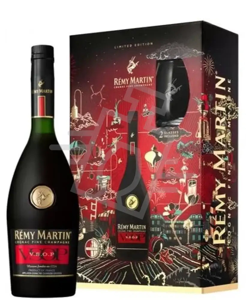 REMY MARTIN Konyak VSOP 0,7l Fine Champagne 40% DD. + 2 pohár Limited Edt.