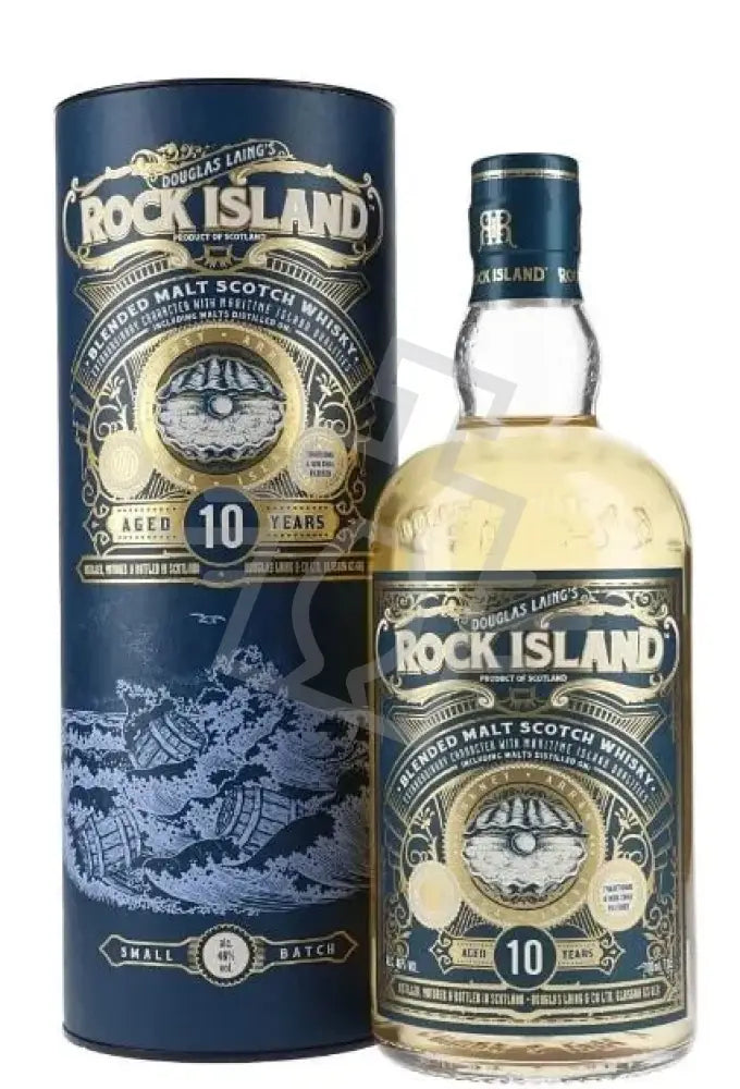 ROCK ISLAND Whisky 10y 0,7l Blended Malt Scotch 46% DD.