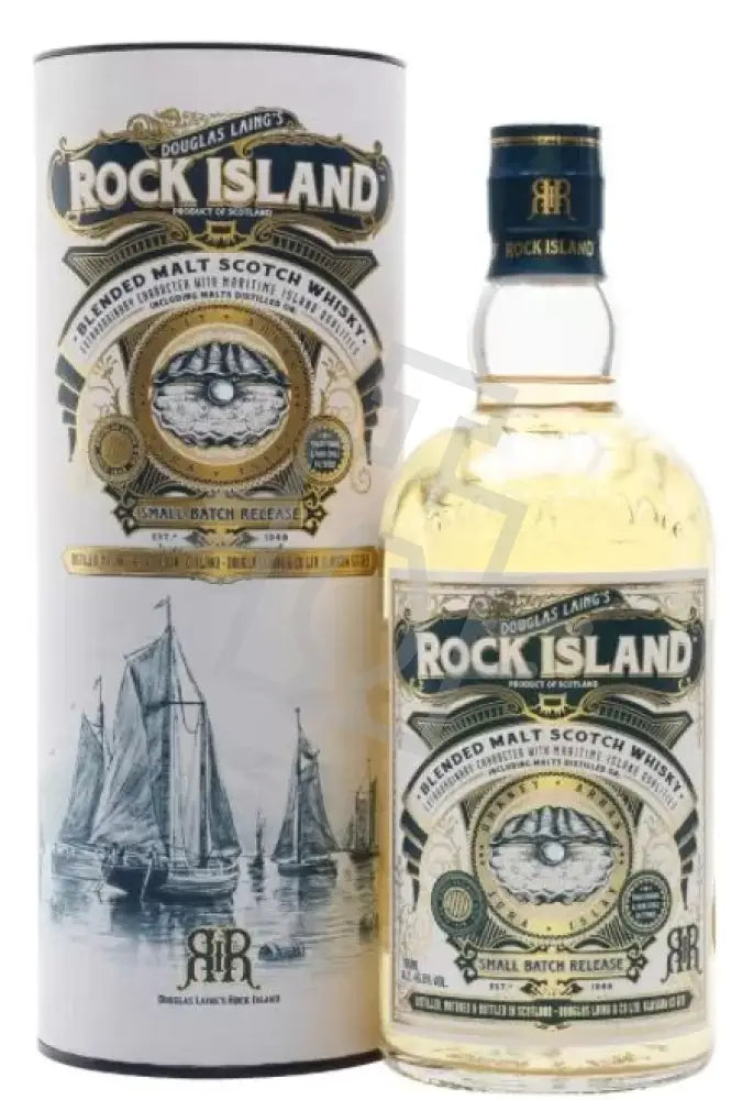 ROCK ISLAND Whisky 0,7l Small Batch Release Blended Malt Scotch 46,8% DD.