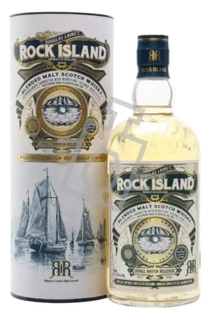 ROCK ISLAND Whisky 0,7l Small Batch Release Blended Malt Scotch 46,8% DD.