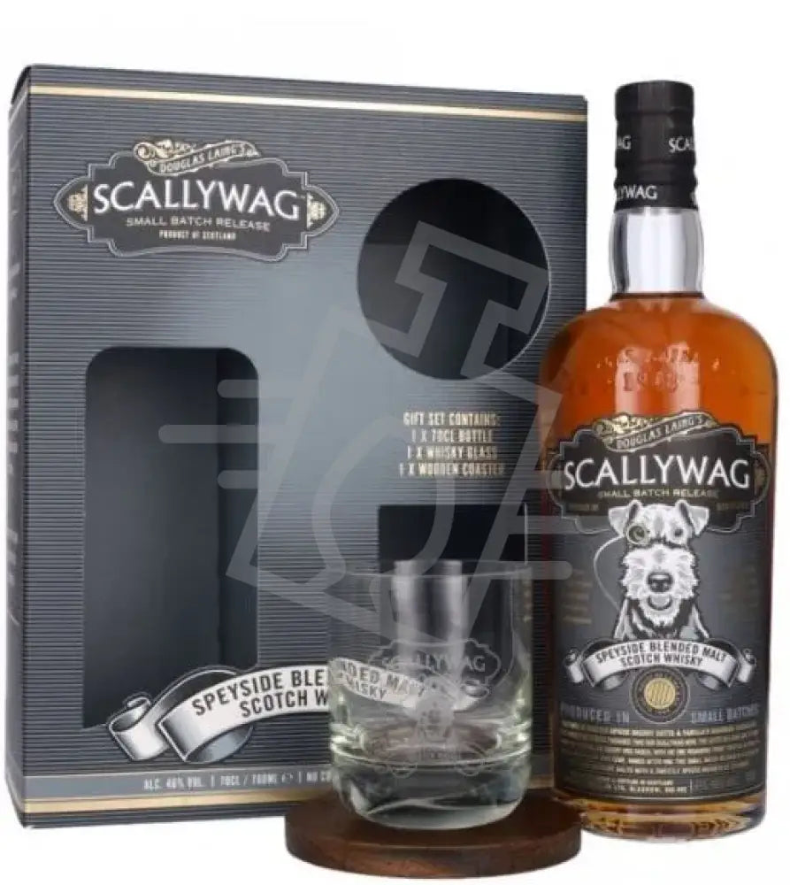 SCALLYWAG Whisky Small Batch 0,7l Speyside Blended Malt S. 46% Gift Set DD