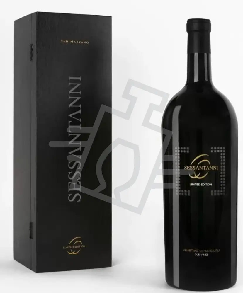 SESSANTANNI Primitivo Di Manduria DOP 2013. Limited Ed. 3l FADD. vörös