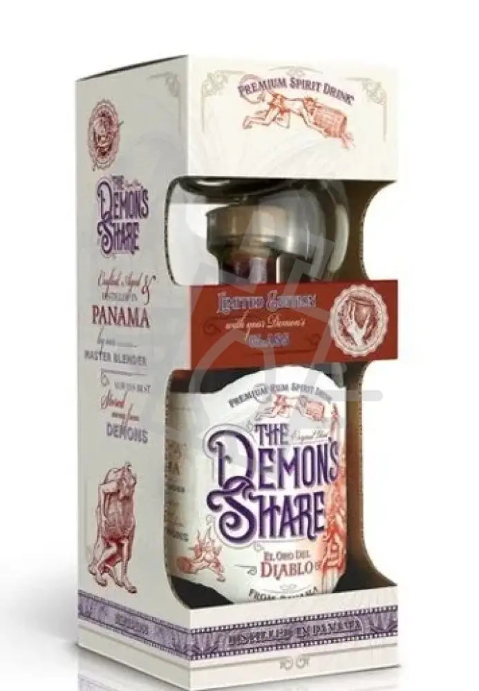 THE DEMONS SHARE Rum  3 years 0,7l El Oro Del Diablo 40% DD. + üvegpohár