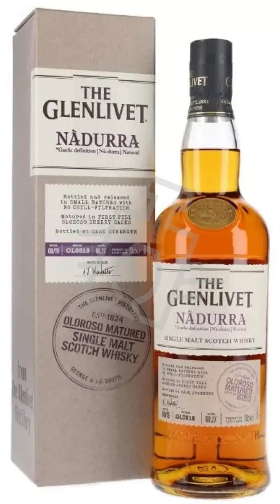 GLENLIVET Whisky Nadurra Oloroso Cask 0,7l Single Malt Scotch 60,1% DD.