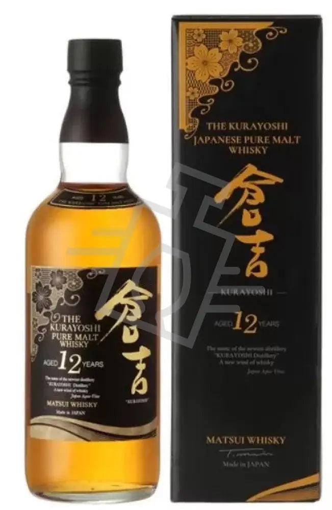 THE KURAYOSHI Whisky 12y 0,7l Japanese Pure Malt 43% DD. (Black)