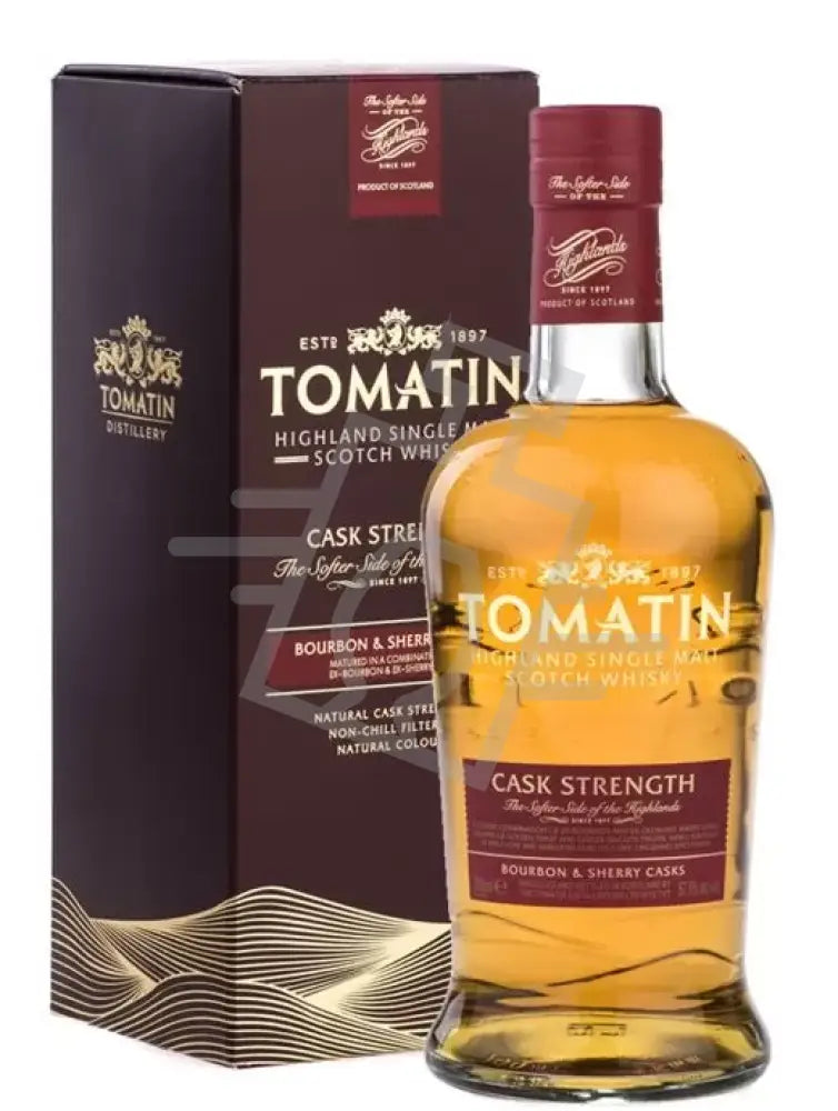 TOMATIN Whisky 0,7l Cask Strength Bourbon & Sherry Cask 57,5% DD.